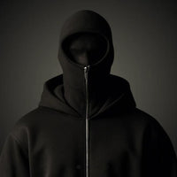 Men's Full Sleeves Zipper Hoodie with Mask