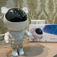 Astronaut Galaxy Projector - 360 Magnetic Head Rotation, Remote Control